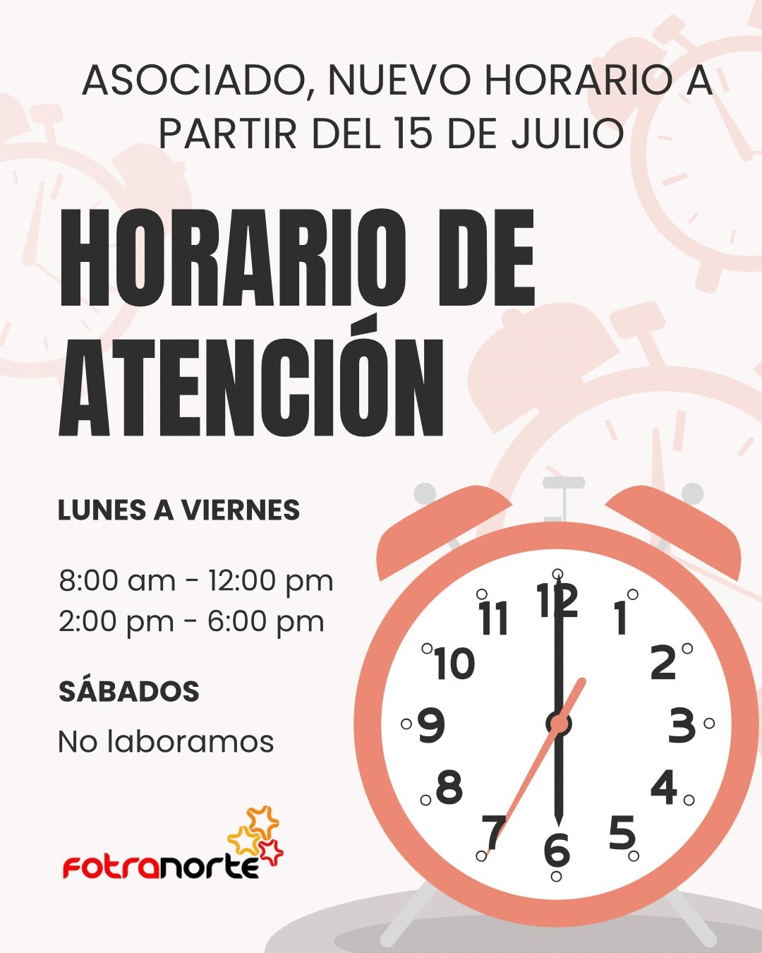 Horarios de Atención